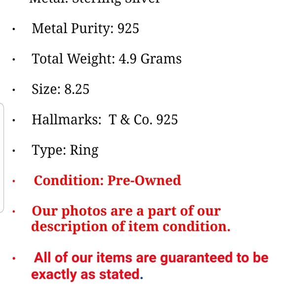 🇺🇸 Tiffany & Co. Collection //(unlisted): Y2K 90’s Authentic Somerset Sze 8.25 - Picture 7 of 8